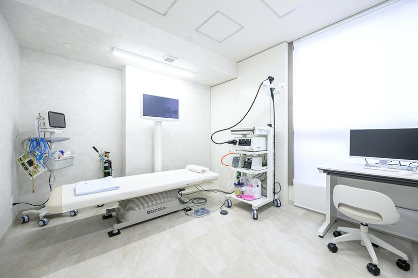 自由が丘まつなが内科クリニック 内視鏡室（胃カメラ・大腸カメラ、日帰りポリープ切除対応）